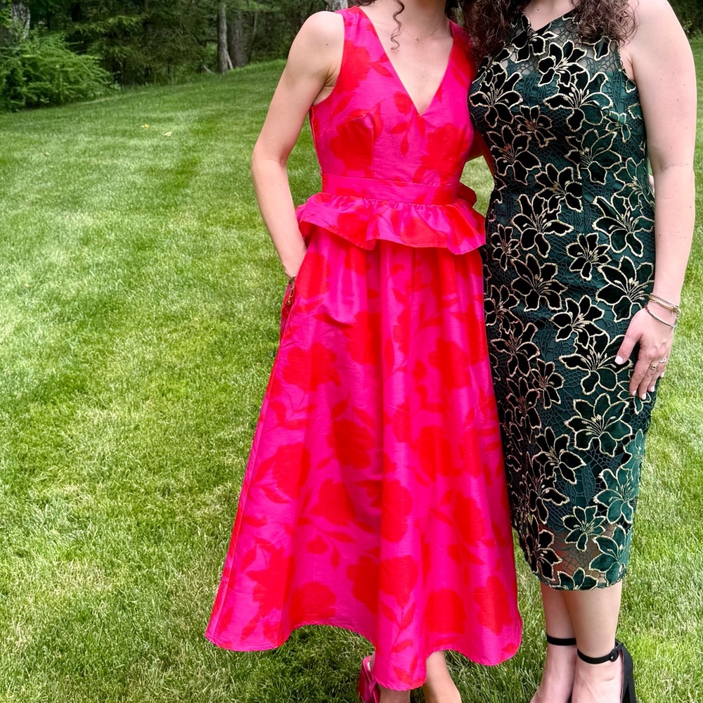 Kate Spade Vibrant Pink Midi Dress